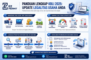 Ilustrasi panduan lengkap cara update KBLI 2025 untuk legalitas usaha dan NIB.